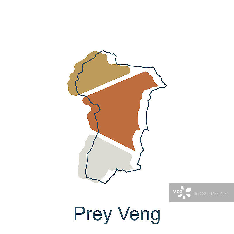 现代猎物地图轮廓设计图片素材