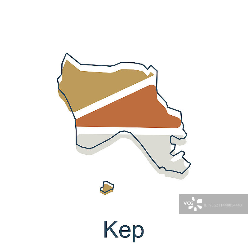 柬埔寨各省地图高清细节图片素材
