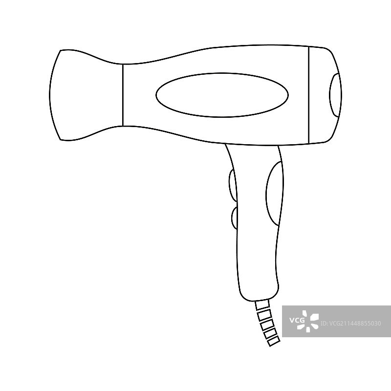 用于吹干头发的吹风机图标图片素材