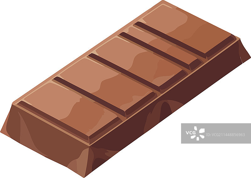 白色背景上的甜巧克力棒图片素材
