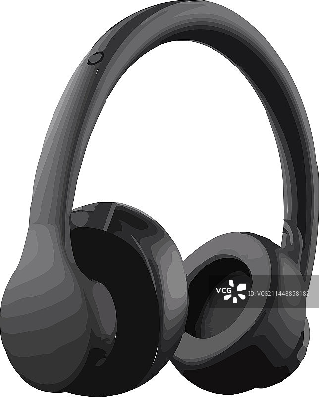 用现代耳机听音乐图片素材