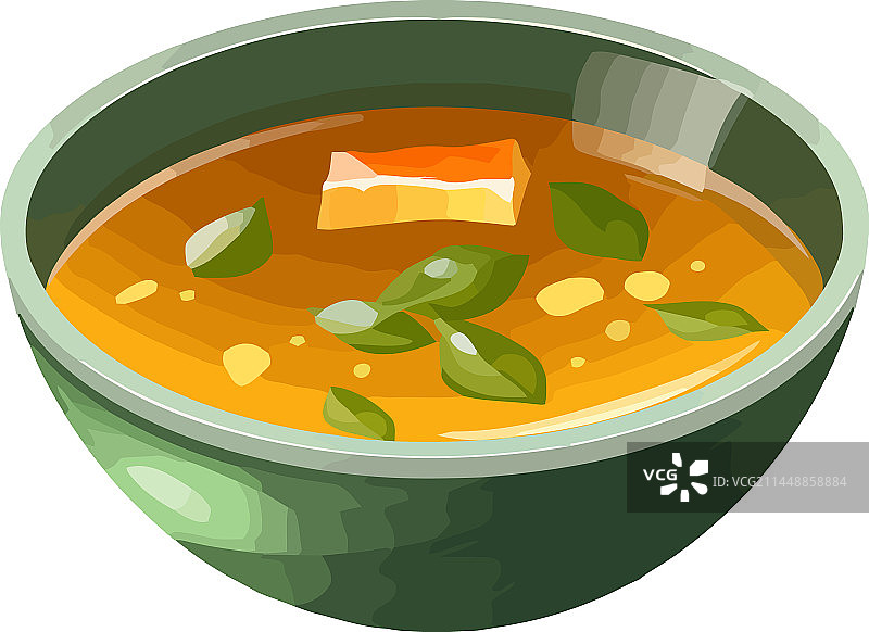 美食碗里的新鲜蔬菜汤图片素材