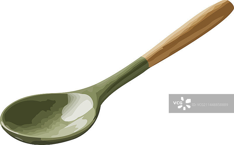 木勺厨房设备图标图片素材