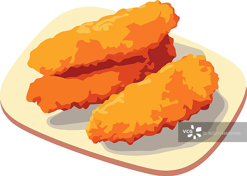 盘装油炸海鲜美食开胃菜图片素材