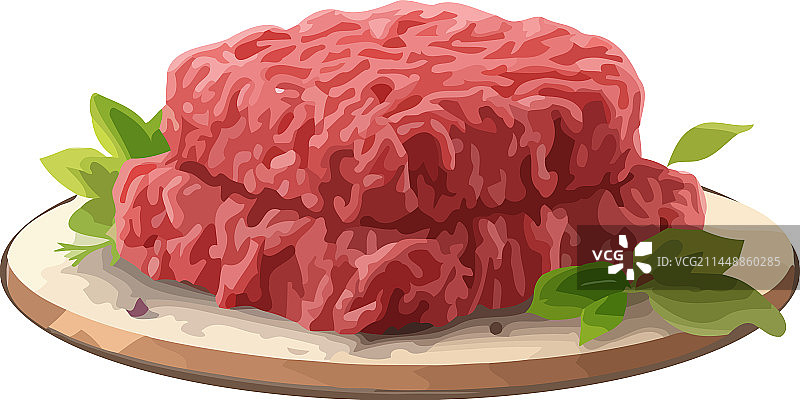 盘子里新鲜烹饪的美食肉类图片素材