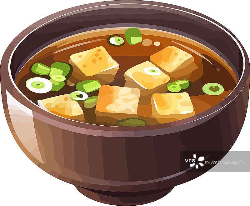 健康素食豆腐蔬菜汤图片素材