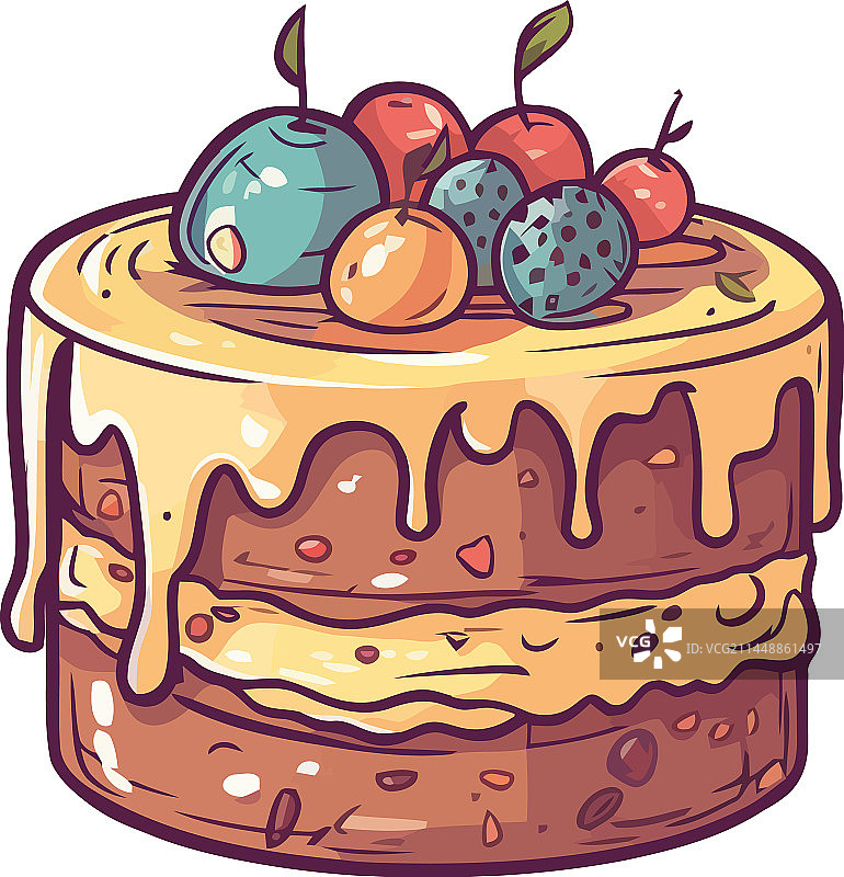 新鲜浆果甜派切片图片素材