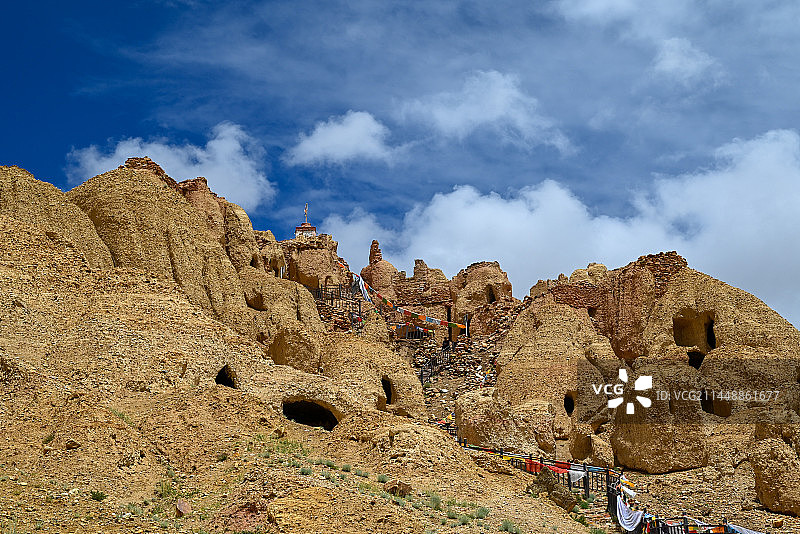 西藏阿里 古象雄王国遗址穹窿银城图片素材