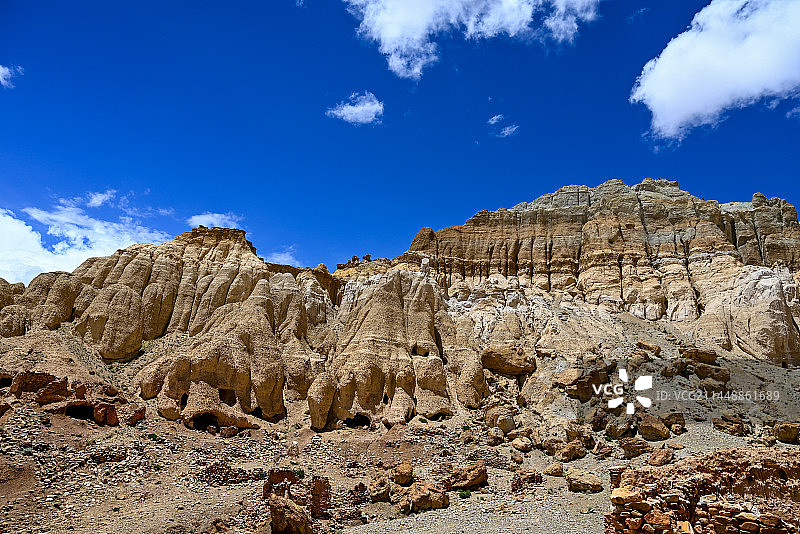 西藏阿里 古象雄王国遗址穹窿银城图片素材