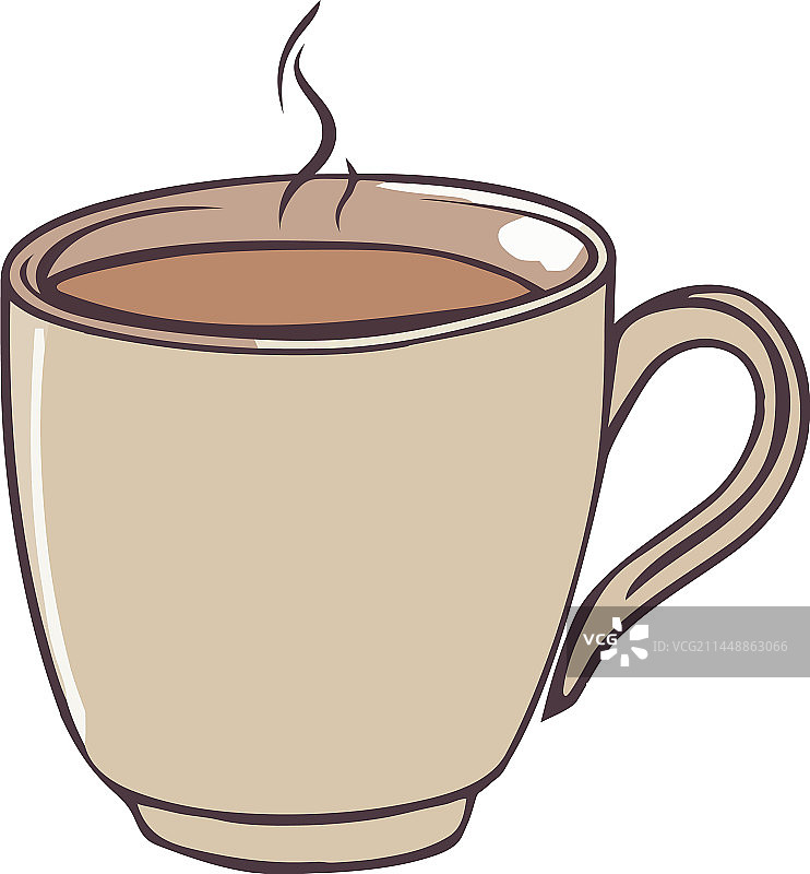 冒着蒸汽的咖啡杯图片素材