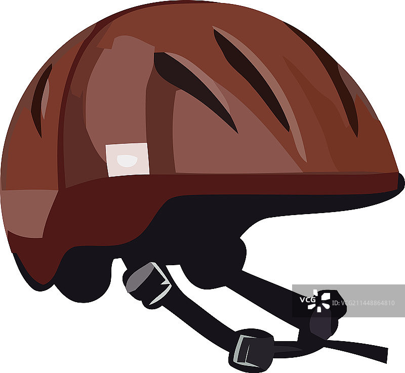 棕色自行车防护头盔图片素材