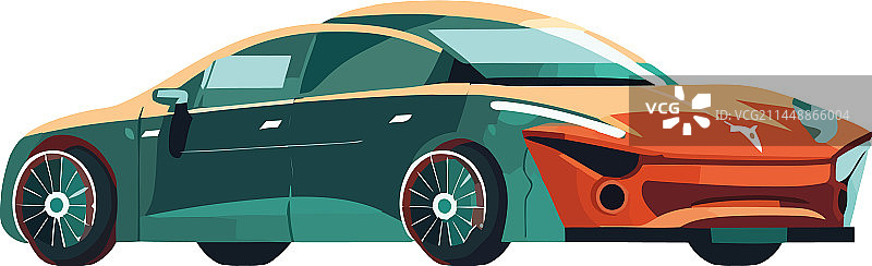 彩色跑车设计图片素材