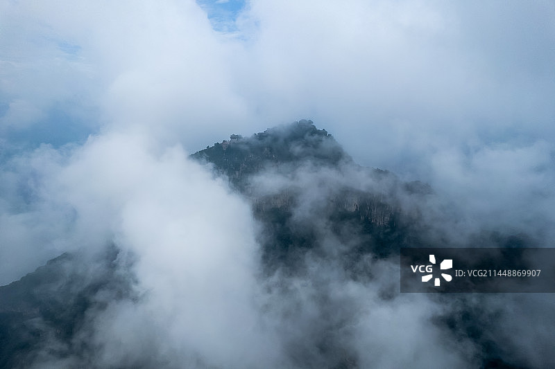 中国河南省新乡市太行山八里沟天界山云海图片素材