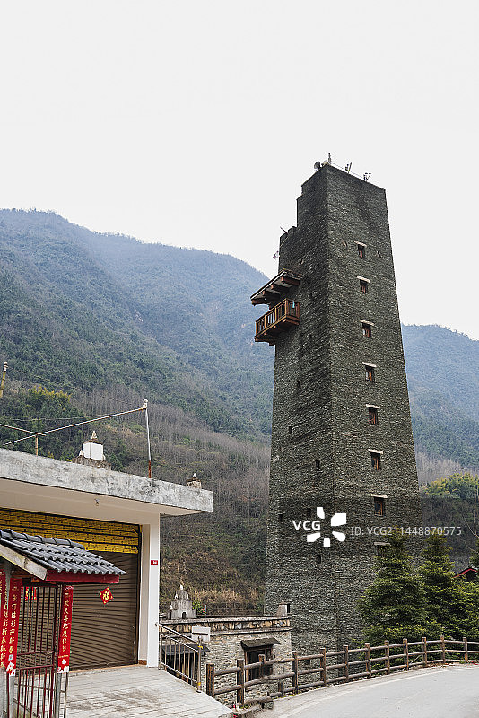四川北川碉楼图片素材