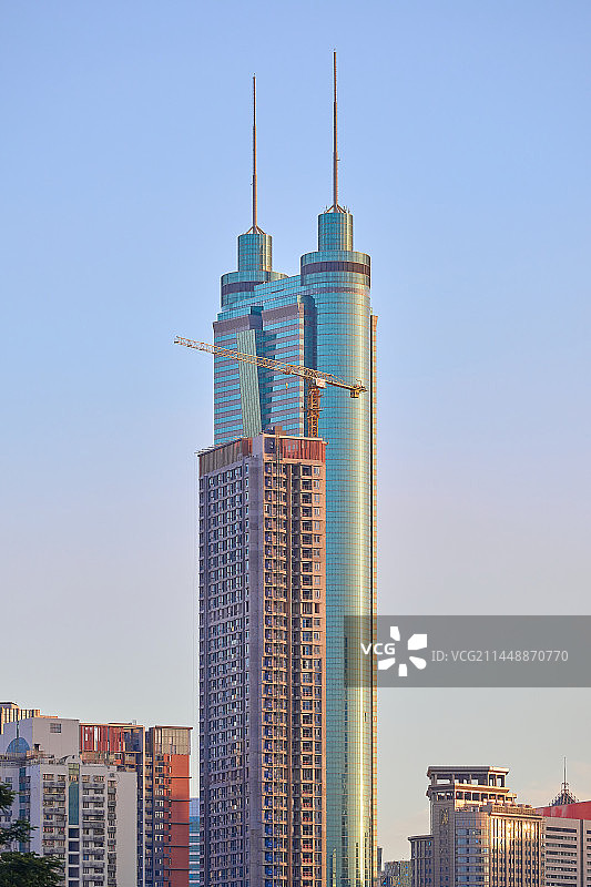 深圳罗湖地标地王大厦京基100笋岗桥图片素材