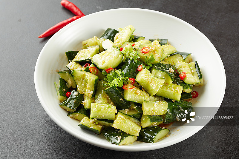 爽口拍黄瓜图片素材