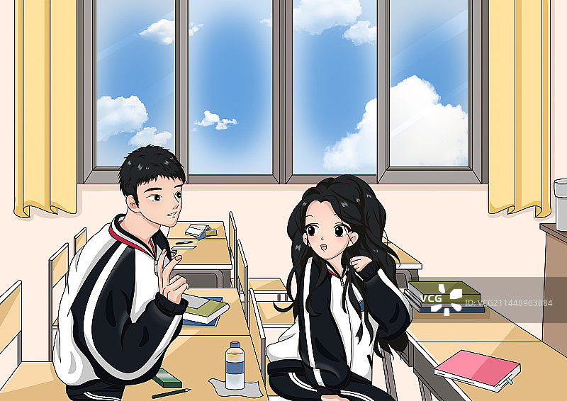 校园美好时光｜商业插画图片素材