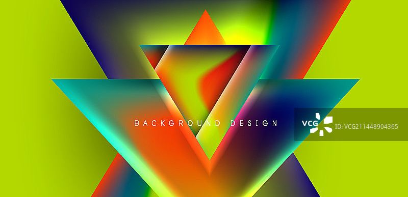 抽象背景与重叠的三角形和图片素材