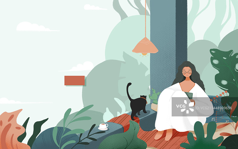 一个人的独处时光图片素材