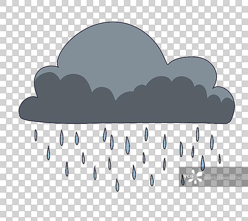 元素：下雨天气图片素材