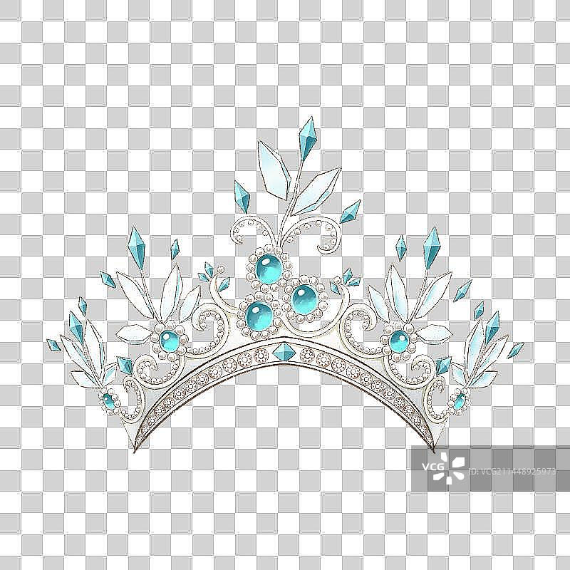 水晶宝石王冠图片素材
