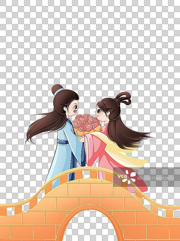 牛郎织女PNG元素图片素材