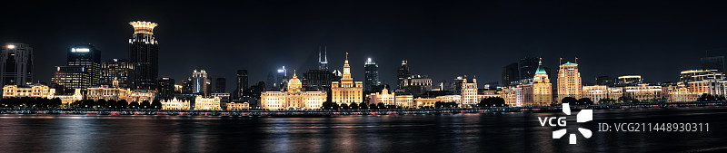外滩万国建筑夜景全景图图片素材