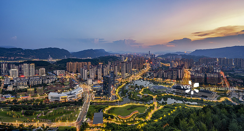 宜宾三江新区临港夜景图片素材