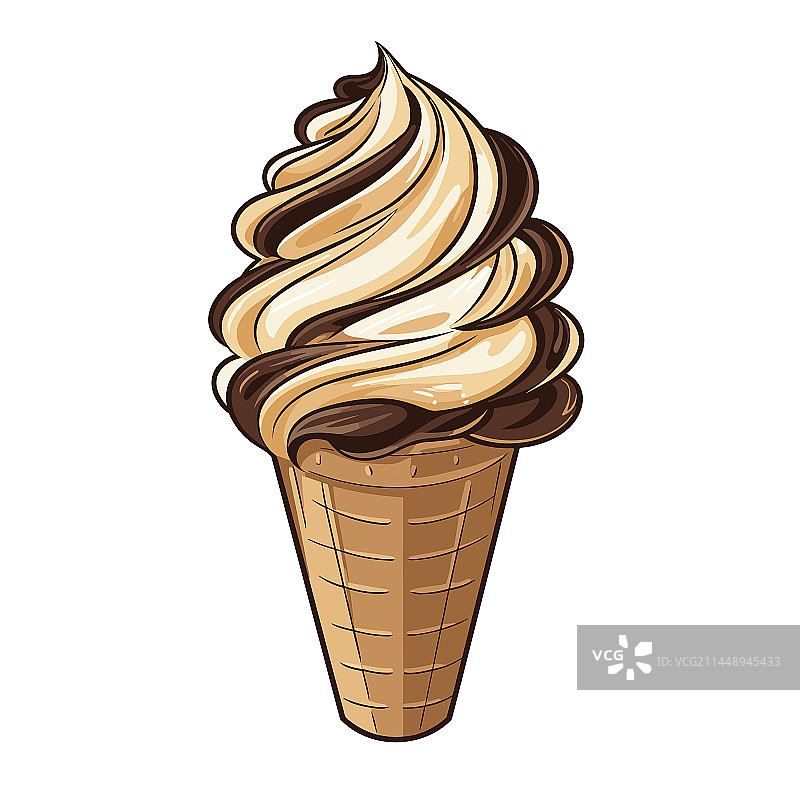 手绘卡通冰淇淋涂鸦图片素材