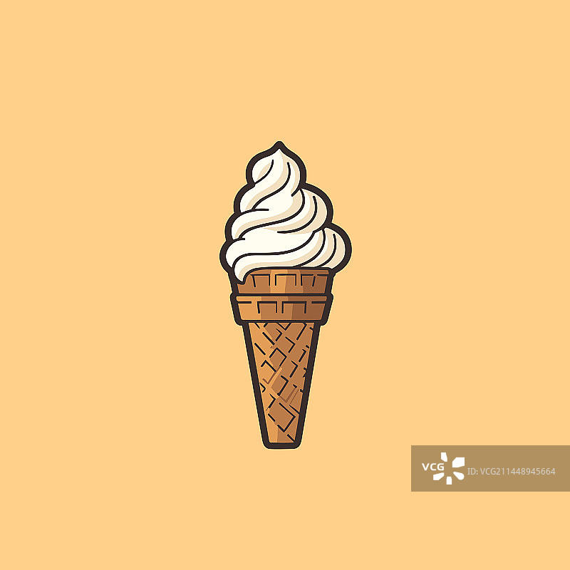 手绘卡通冰淇淋涂鸦图片素材