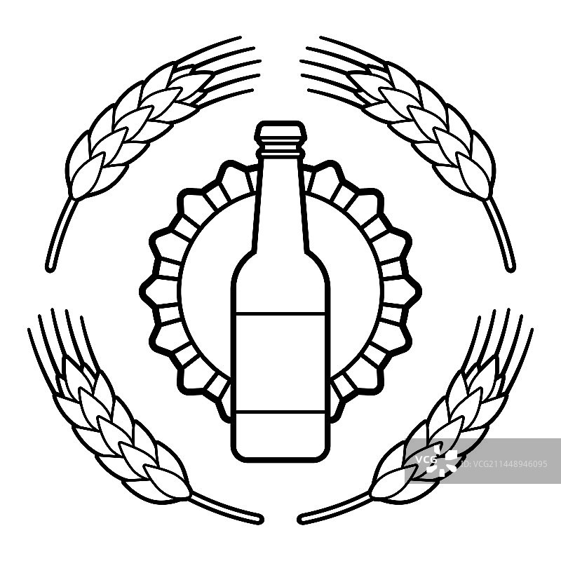 啤酒节啤酒元素标志图片素材