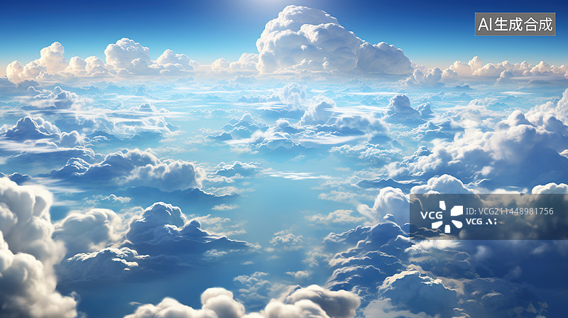 【AI数字艺术】水彩油画风格治愈系梦幻天空插画背景配图图片素材
