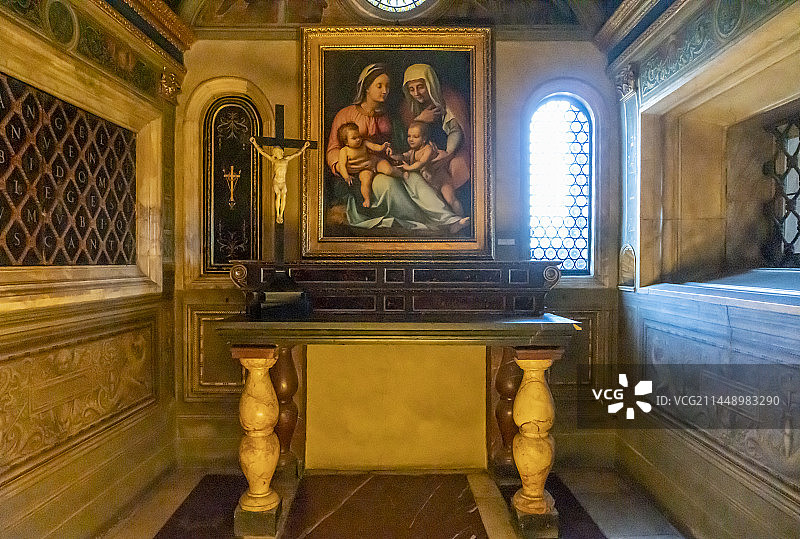 意大利佛罗伦萨市政厅圣家族祭坛画图片素材