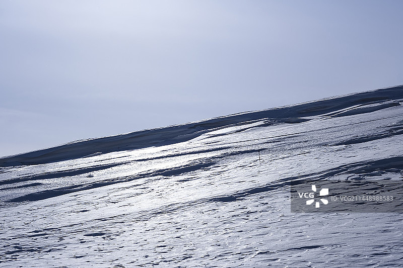 中国吉林省白山市安图县长白山景区冬季晴天美丽风景图片素材