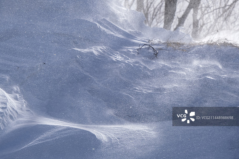 中国吉林省白山市安图县长白山景区冬季晴天美丽风景图片素材