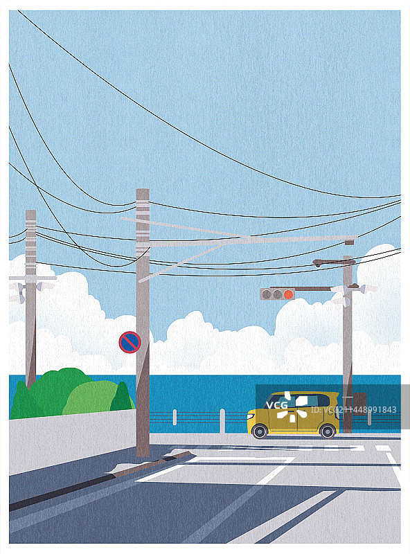 风景插画图片素材