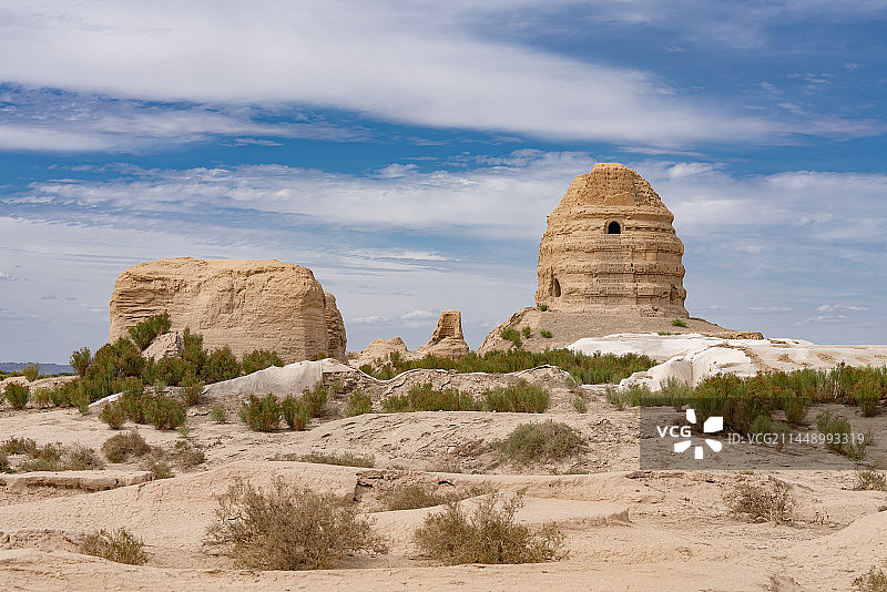 锁阳城遗址图片素材