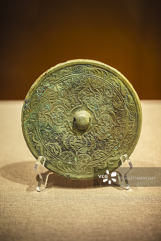 淮安市博物馆六朝四叶纹对风神兽镜图片素材
