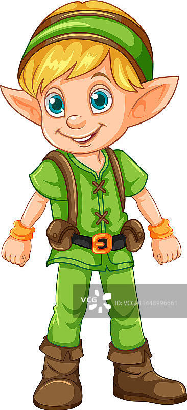 圣诞精灵男孩角色图片素材