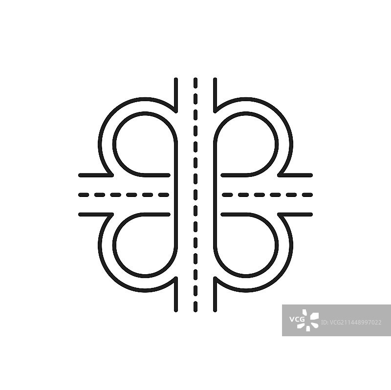 十字路口立交桥高速公路图标图片素材