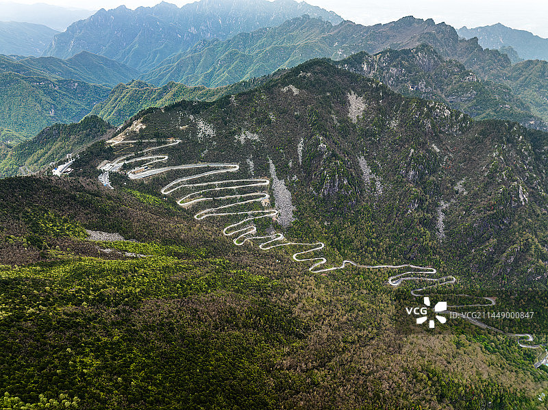 太白山国家森林公园云海航拍图片素材