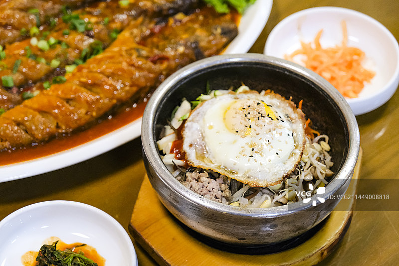 中国吉林省延吉市东方水上市场早市特色美食图片素材