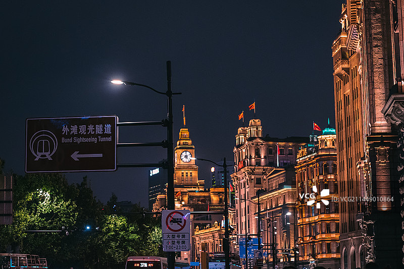 上海1192弄风情街夜市图片素材