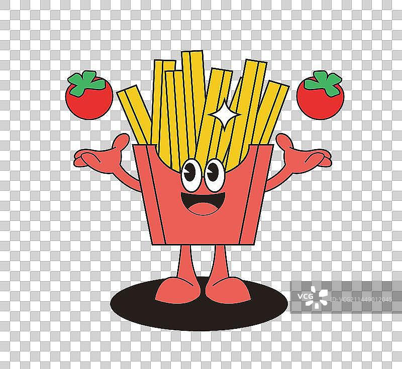 开心薯条拟人角色图片素材