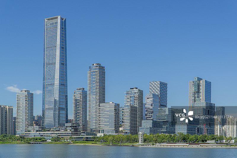 深圳南山后海城市地标建筑天际线CBD图片素材