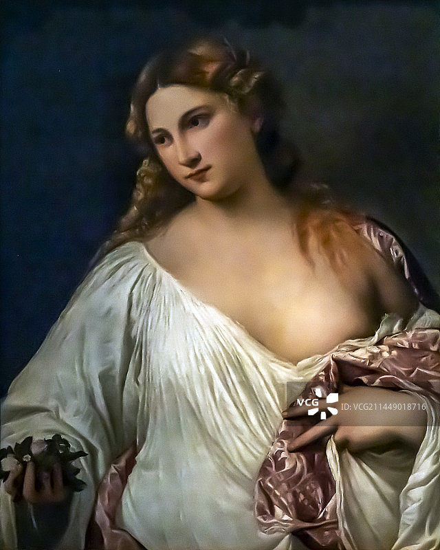 意大利佛罗伦萨乌菲齐美术馆《芙洛拉》图片素材