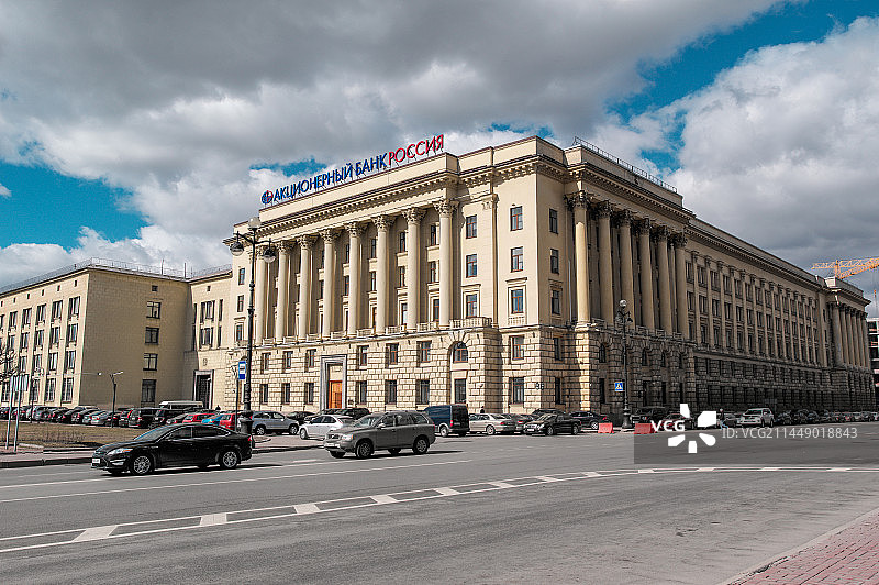 俄罗斯圣彼得堡街景及地标性建筑外观图片素材