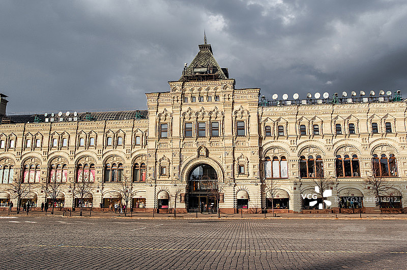 俄罗斯莫斯科古姆国立百货商店外观图片素材