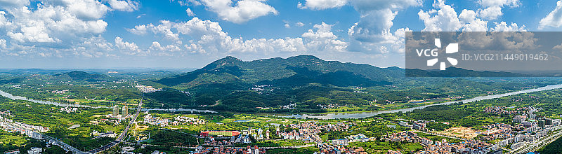 湖北武汉黄陂木兰山景区多角度航拍图片素材