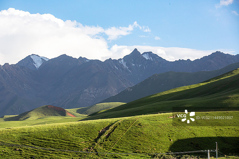 祁连山野牛沟乡沿途风光图片素材